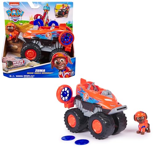 PAW PATROL Rescue Wheels - Zumas Monstertruck Fahrzeug mit Geschoss-Abwurf und Zuma Hundefigur, Spielzeug für Kinder ab 3 Jahren