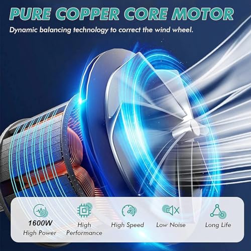 Pistolet thermique portable avec écran LCD, température réglable 60-600 °C et vitesse du vent, en acier inoxydable pour film rétractable en PVC PP POF
