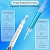 Bledras 10 * 3ML Gel Sbiancante Denti - Sbiancante (9 Bastoncini) & Lenitivo (1 Bastoncini), Adatto per Denti Sensibili per Rimuovere le Macchie, Sbianca i Denti Velocemente