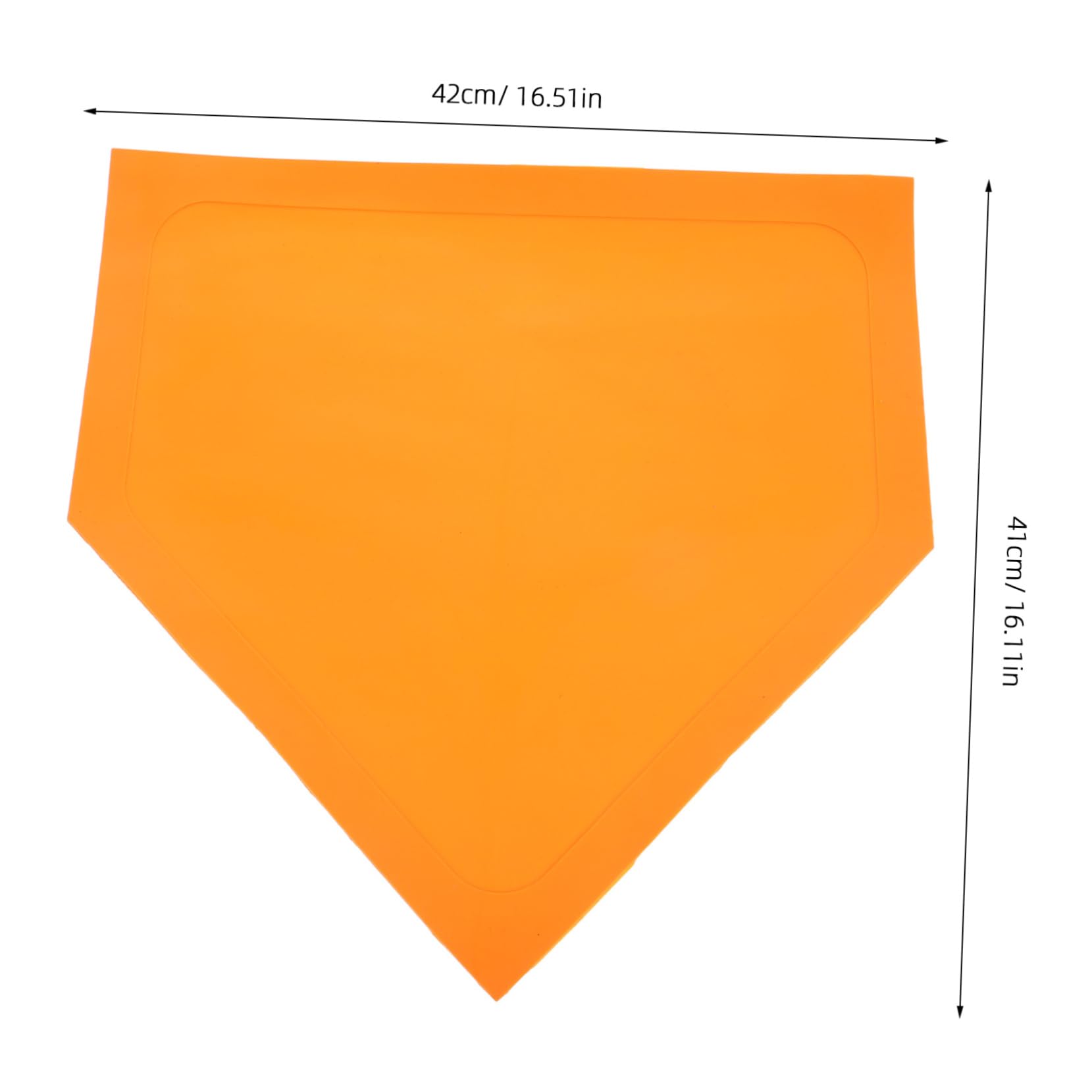 WHAMVOX Baseball Triangle Disc TPE Material Home Plate for Indoor/Outdoor Training