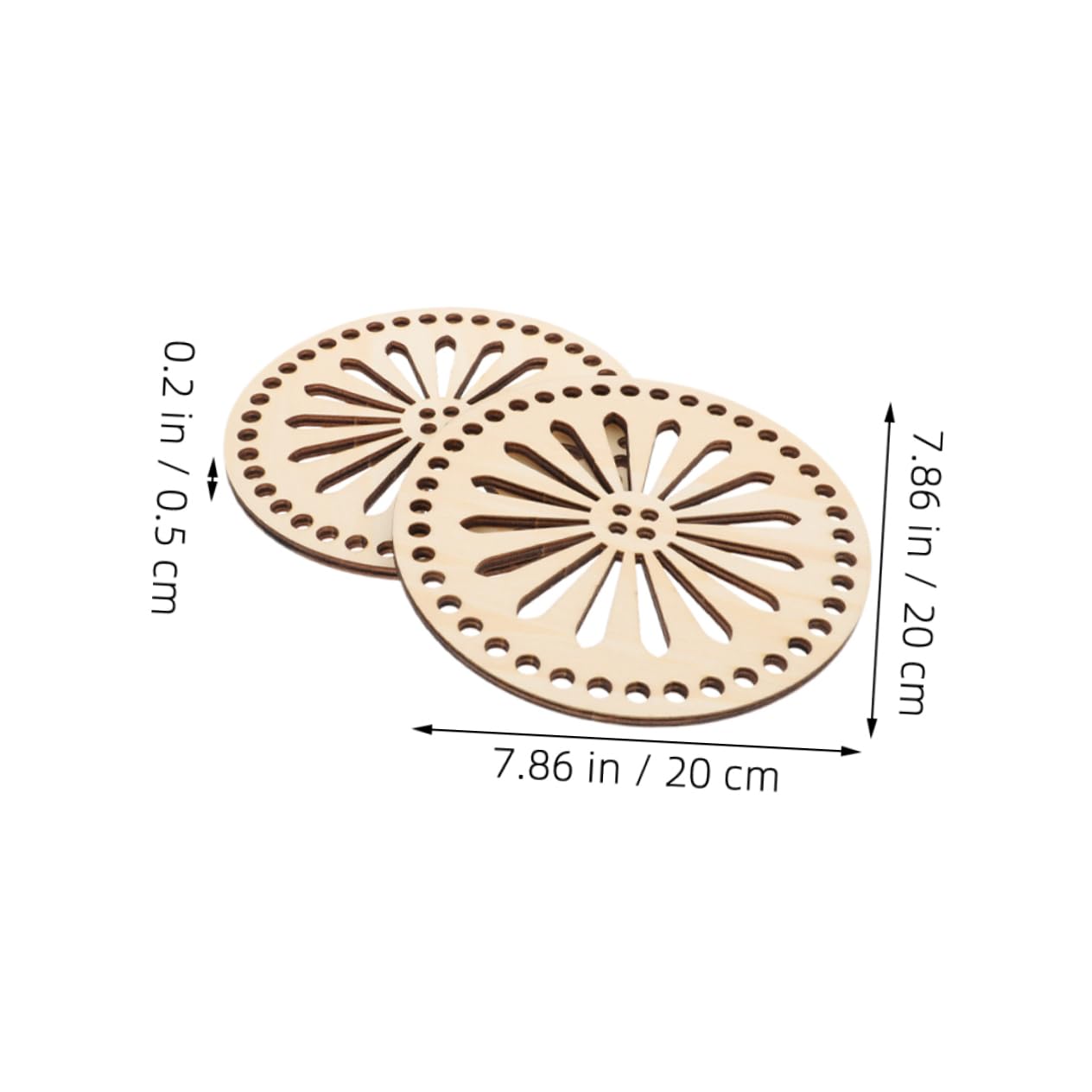 ERINGOGO Wooden Crochet Basket Base Shaper Knitting Supply DIY Tool Unfinished Wood Bottom