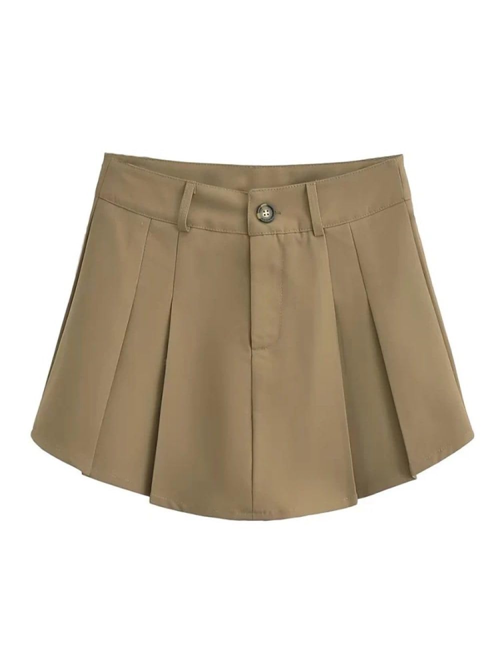 Falda Corta De Mujer - Moda De Verano, Minifalda Lisa De Mujer, Cintura Alta, Cremallera A La Cadera, Faldas Maxi Sexis para Mujer, Otoño