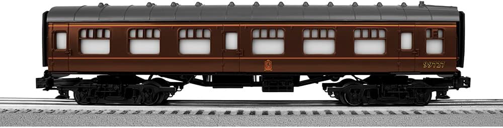 Lionel Harry Potter Hogwarts Gryffindor Coach Car, O Gauge Model Train Add-On Passenger Car with Interior Lighting, Operating Couplers, Ages 14+