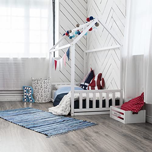 Nursery Bed Frame, Toddler Bed Frame, Kids House Bed, Toddler House Bed Frame, Platform Bed Frame, Canopy Bed Frame, Bed For Girl, Bed For Boy, Bed For Toddler Twin Size 39X75 In #TOP3