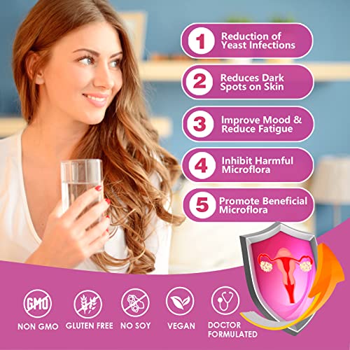 Omogs Women's Probiotic,120-Billion-Cfus, 18 Strains, With 3 Prebiotics And Cranberry Extract, Help For Immune Booster, Digestive Health, Gut Health And Vaginal Health #TOP4