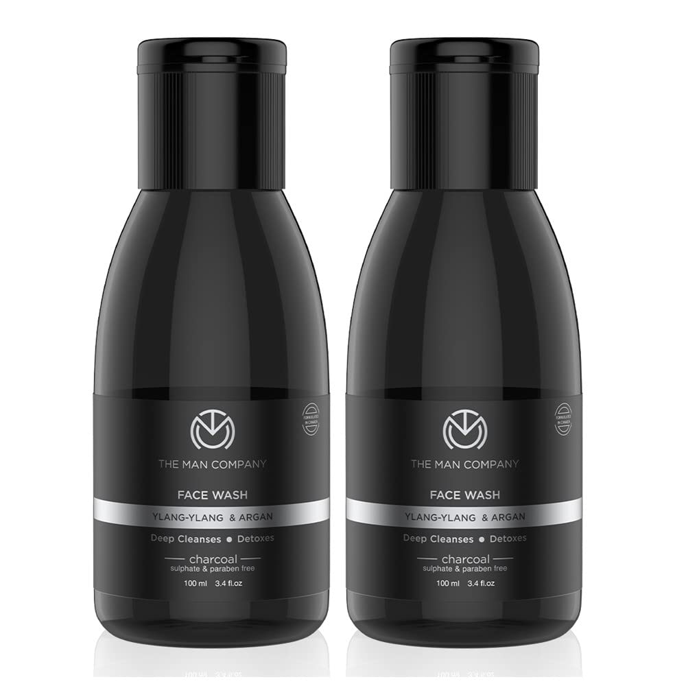 The Man Company Charcoal Face Wash, Ylang Ylang & Argan