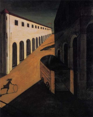 Amazon.co.jp: キリコ・「通りの神秘と憂鬱」 プリキャンバス複製画