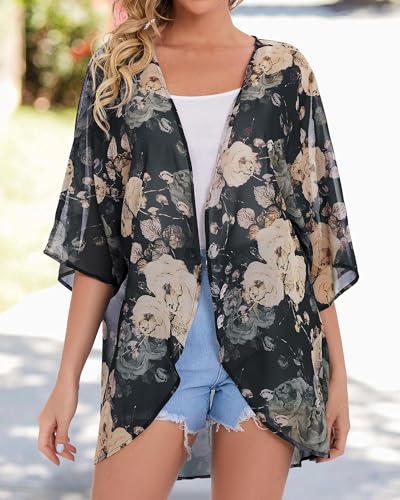 Image of Swimsuit Coverups for Women Sarong Beach Bikini Wrap Sheer Short Skirt Chiffon Scarf for Swimwear