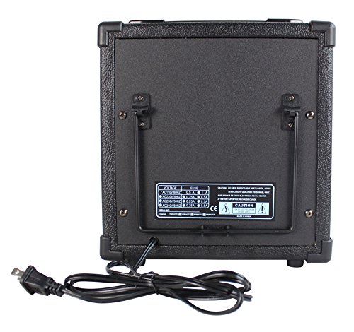 Ymc 10-Watt Electric Guitar Combo Amplifier With Boost Switch And 1/4" Headphone Out, Starter Amp -Black #TOP6