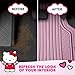 Hello Kitty Car Mats 4pc Floor Mats for Cars Trucks SUVs Pink Car Floor Mats for Women Men Accessories Rubber Heavy Duty Cute Non-Slip Always Front Rear Hello Kitty Cars Accessories Pink