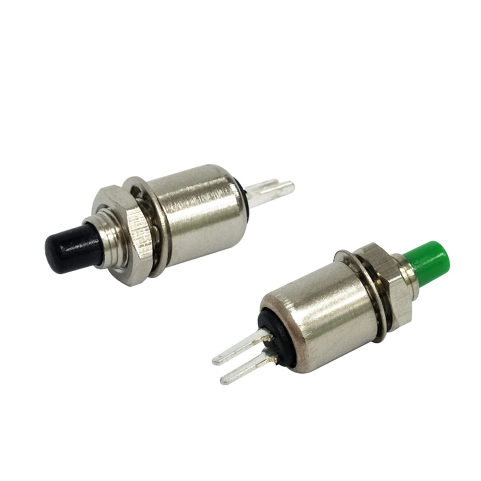 10Pcs 5mm DS-402 Mini Interruttore a Pulsante con ripristino Automatico/momentaneo 0,5A/125V (Color : Red And Green)