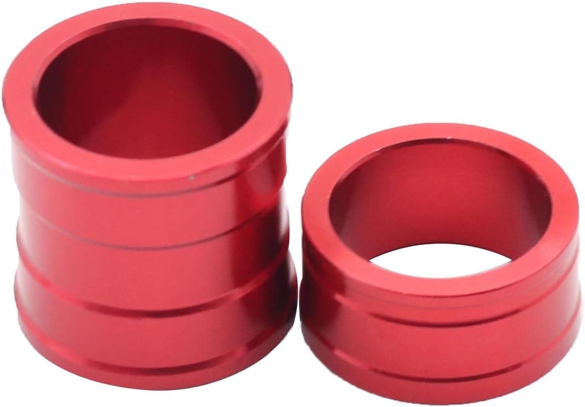 CNC Front Rear Wheel Hub Spacer For Honda CR125R 250R 2002-2007 CRF250R 450R CRF250X CRF450X 2005-2020 distintivo(Red set-honda)