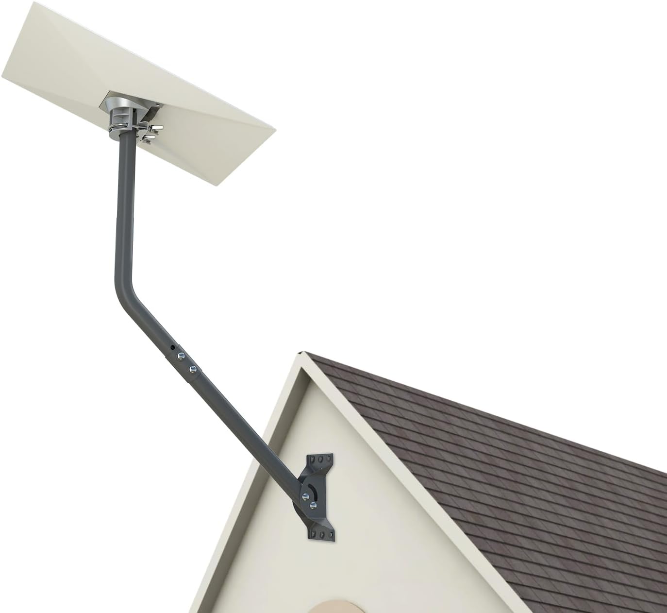 cekay Starlink Mount Kit, Adjustable Wall/Roof Mounting Kit Compatible with V3 Starlink Standard Dish (Includes 33.5" Pole and Adapter)