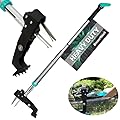 Breeze Touch 46" Weed Pulling Tool, 4-Claw Detachable Weed Puller Tool with Long Handle Adjustable, Heavy Duty Stand Up Weeder Weeding Tool for Lawn, Yard, Garden, Dandelion Picker, Weed Remover