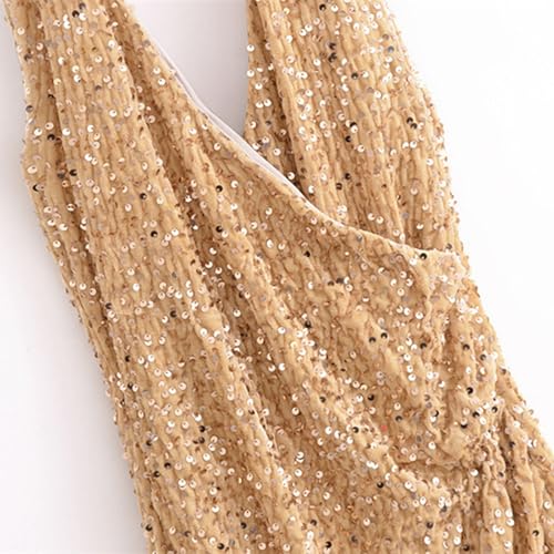 Robe à paillettes longue pour briller en soirée cocktail