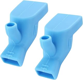 Grifo de silicona para grifo de agua – Salida, cubierta para fregadero, 2 piezas a prueba de salpicaduras para niños, niños pequeños, baño, cocina, ayuda portátil para lavar manos, guía de flujo de