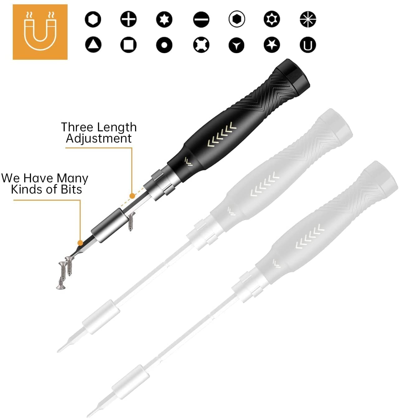 JAKEMY zestaw wkrętaków precyzyjnych 164 w 1, zestaw narzędzi naprawczych, śrubokręt magnetyczny T5 T6 Torx do telefonu/okularów/laptopa/zegarka/aparatu/zabawek/samochodu RC/konsoli
