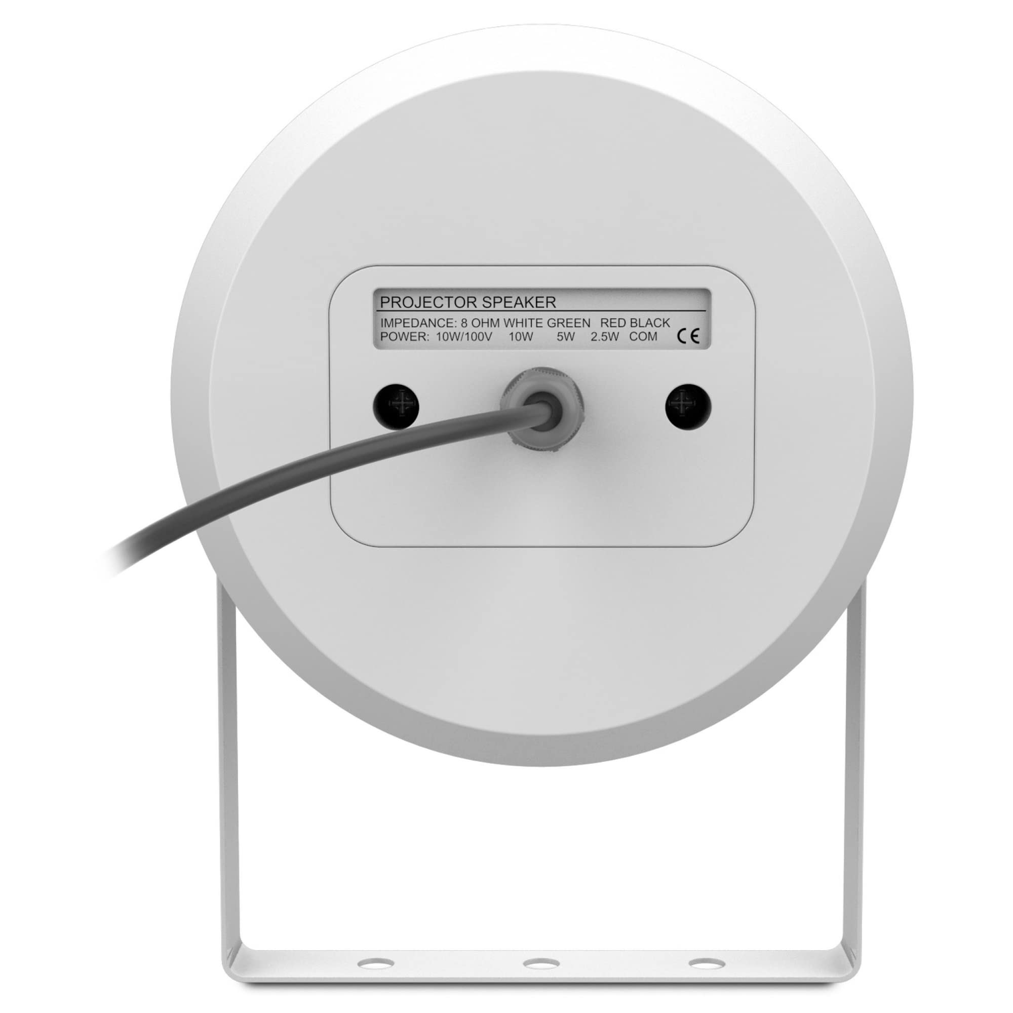 Audibax Horn 20T - Altoparlante Passivo a Proiezione Unidirezionale - Altoparlante da 20W - Realizzato per Installazioni su Linee da 100V - Supporto Integrato - Altoparlante a Tromba da 6,5 ​​pollici