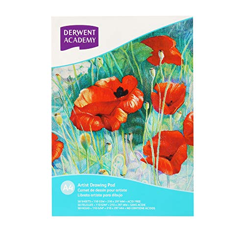 DERWENT(R) R31215F Academy Drawing PAD, A4 Portrait 50 Sheets