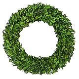 Boxwood Wreath X-Larger 22 inch Preserved Nature Boxwood Wreath Home Decor Stay Fresh for Years for Door Wall Window Party Décor Spring Summer Fresh Green Wreath
