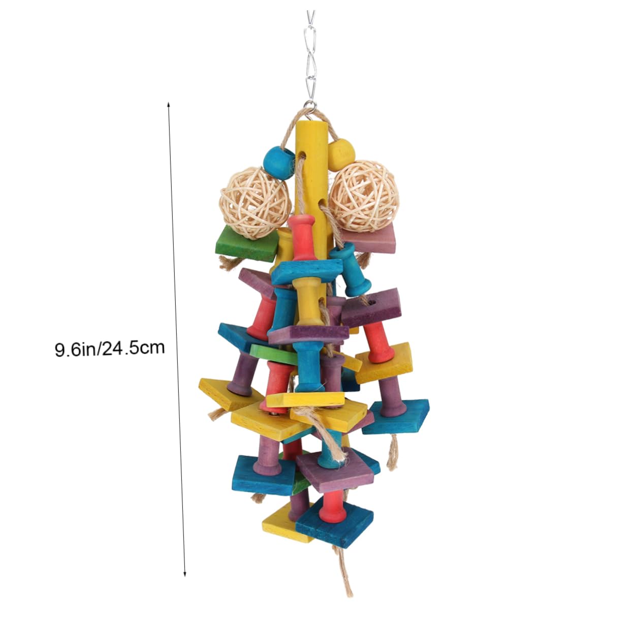 DOITOOL 3 Piezas Juguetes para Pájaros Juguete De Jaula para Loros Juguete para Morder Loro Accesorios para Jaulas De Pájaros Juguete Columpio para Pájaros Jaula De Loros Bambú Mascota