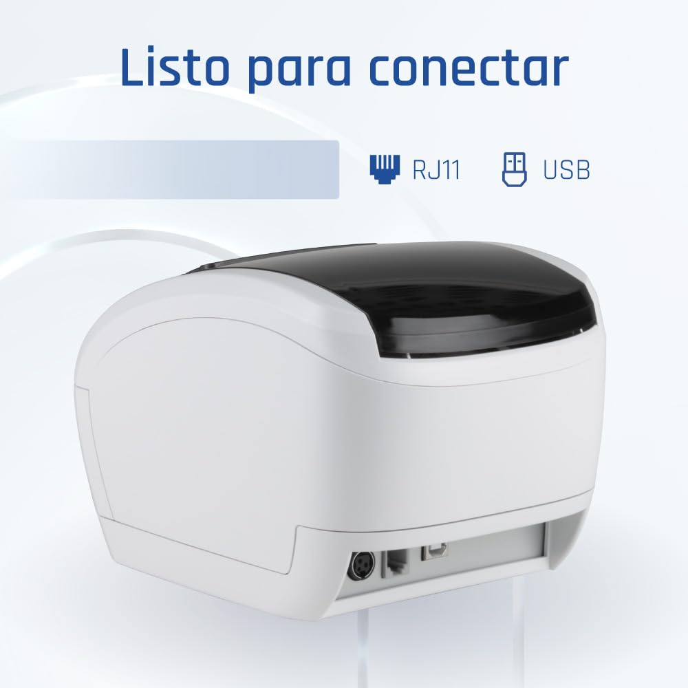 iggual -TP Easy 80W USB- Termiczna drukarka biletów i pokwitowań 80 mm dla POS/POS- USB + RJ11-230 mm/s- Automatyczne cięcie- sklepy, restauracje, handel detaliczny - kompatybilny z Windows/Android
