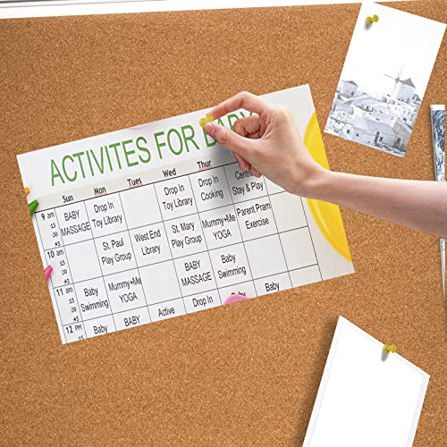 36X48 Inch Cork Bulletin Board - Silver Aluminum Frame For Bulletin, Memo, Notes, And Notice - Corkboard With Push Pin, Perfect For Home, Office, And School Use #TOP5