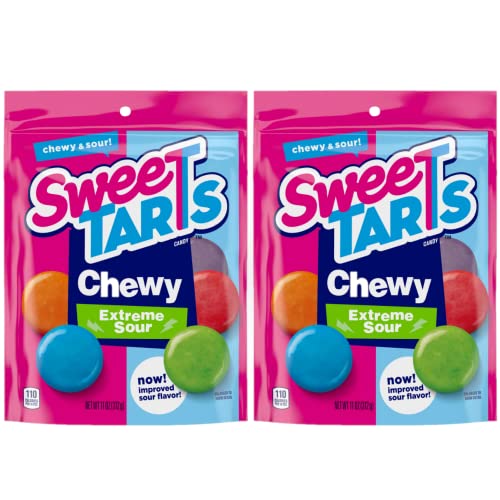 SweeTARTS Chewy Sours Resealable Bag (2 Pack), 11 Ounces each