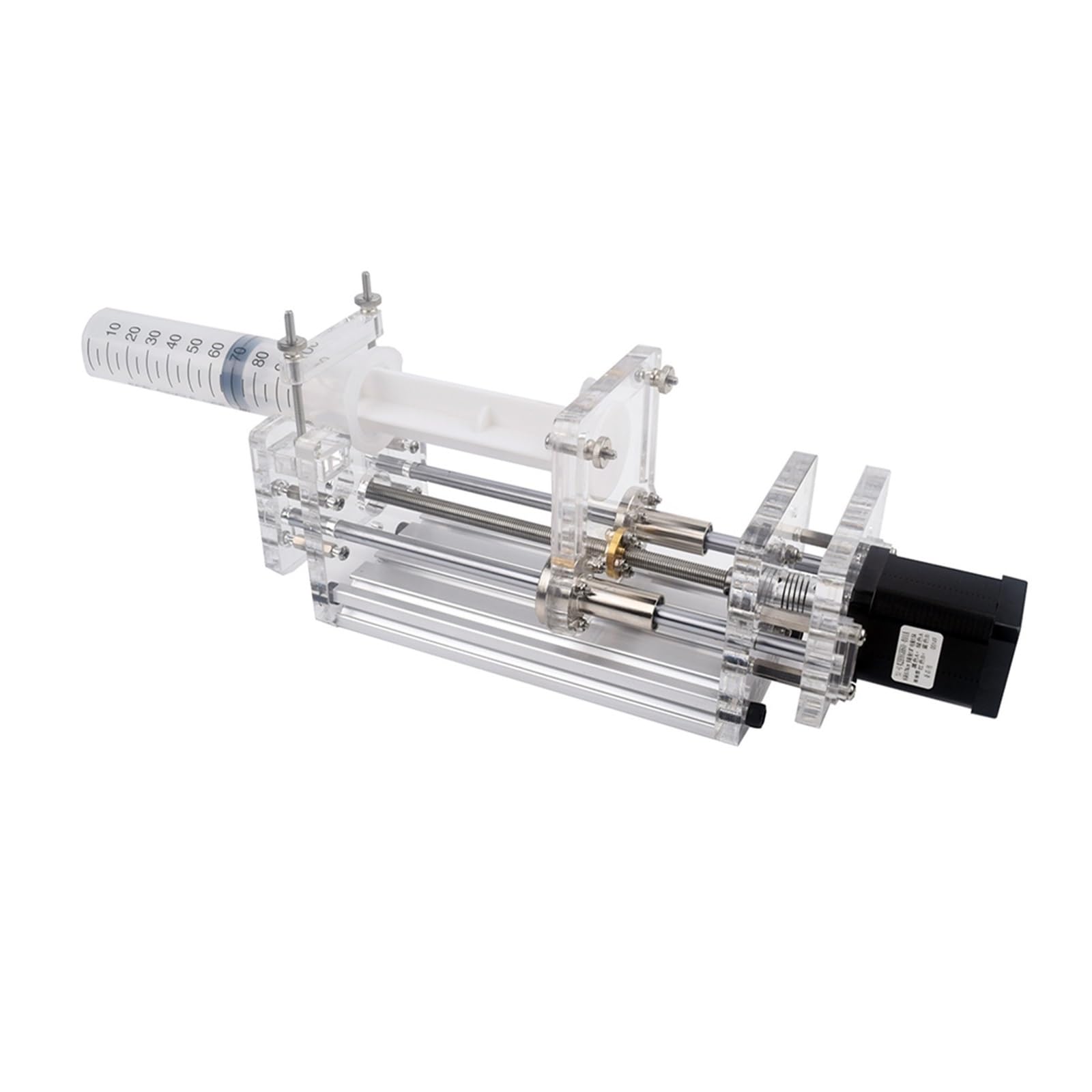 Membranpumpe, 1–150 ml Labor-Mikrospritzenpumpe, Desktop-Präzisions-Elektro-Injektionspumpe, Mini-Propel-Pumpe, Flüssigkleberspender, 12 V(Standard Model)