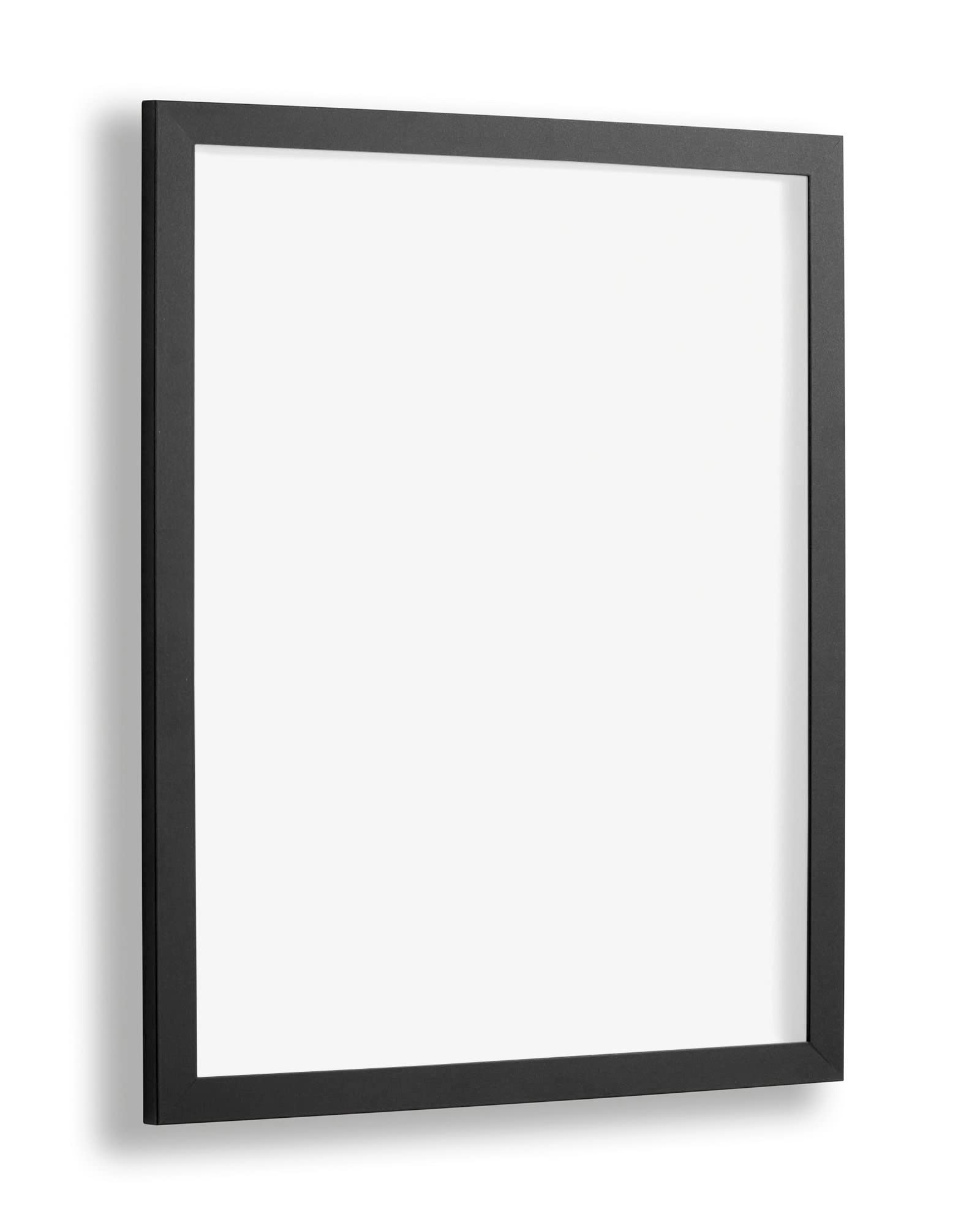 Vogel Design Benno Premium Bilderrahmen Posterrahmen 50x69 cm Puzzlerahmen Schwarz Matt weisser Hintergrund und Kunstglas klar
