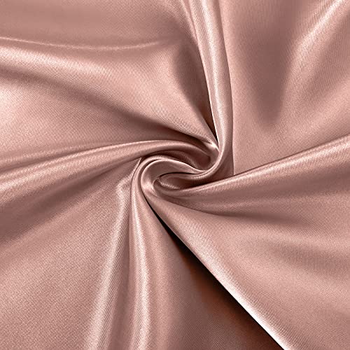 Image of SiinvdaBZX 3-Piece Set Satin Twin Fitted Sheet & 2 Pillowcase, Champagne Silky Soft Fitted Bottom Sheet, Wrinkle Free, Fade Resistant, Deep Pocket Bed Sheet (Deep Up to 15 inch)