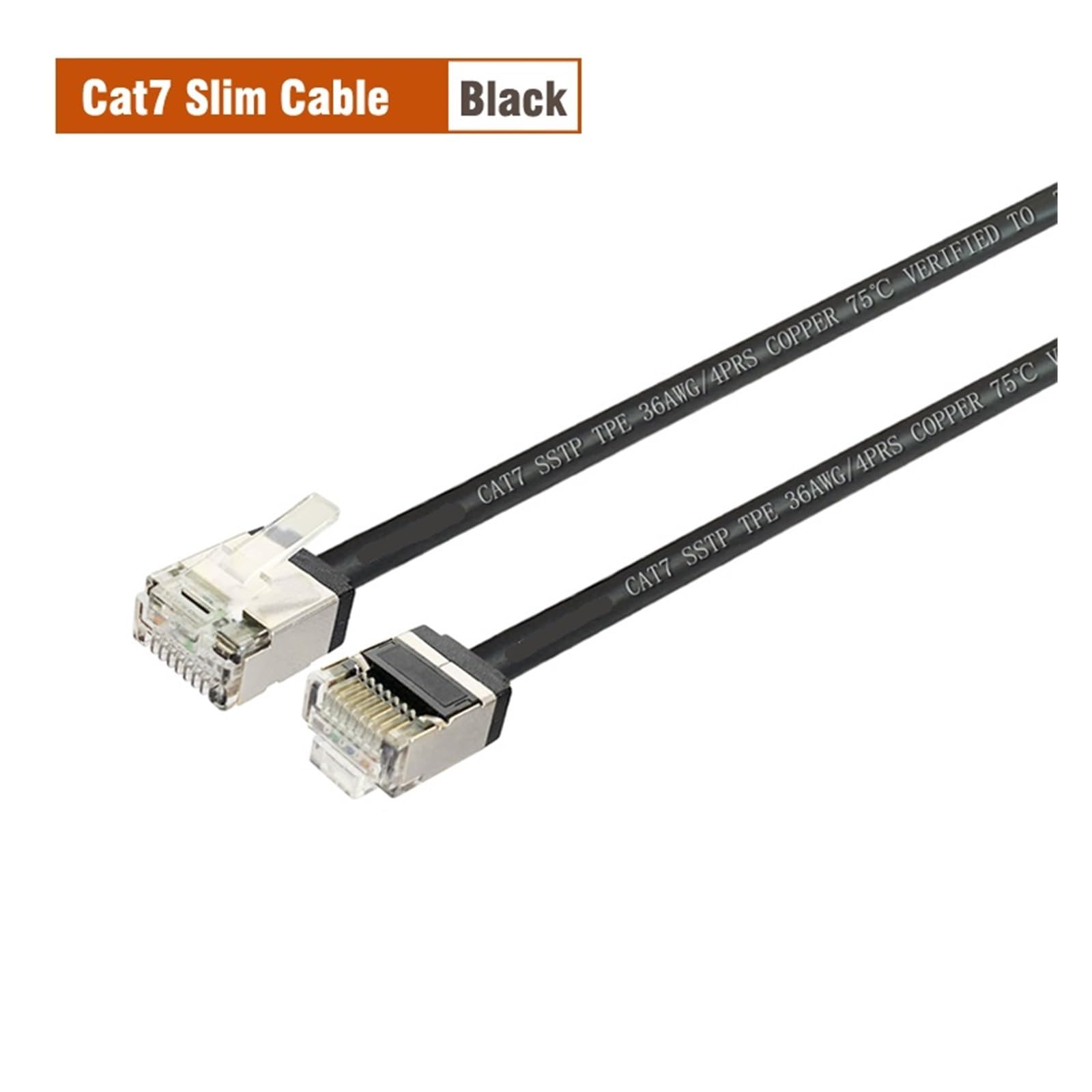 câble Ethernet, Cat7 mince LAN 4,0 mm SSTP RJ45 10 Gbit/s 600 MHz ,1-1,5 m