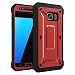 Galaxy S7 Case, ToughBox® [Shield Series®] [Shockproof] [Red] for Samsung Galaxy S7 Case [Built in Screen Protector] [With Holster & Belt Clip] [Has Kickstand]