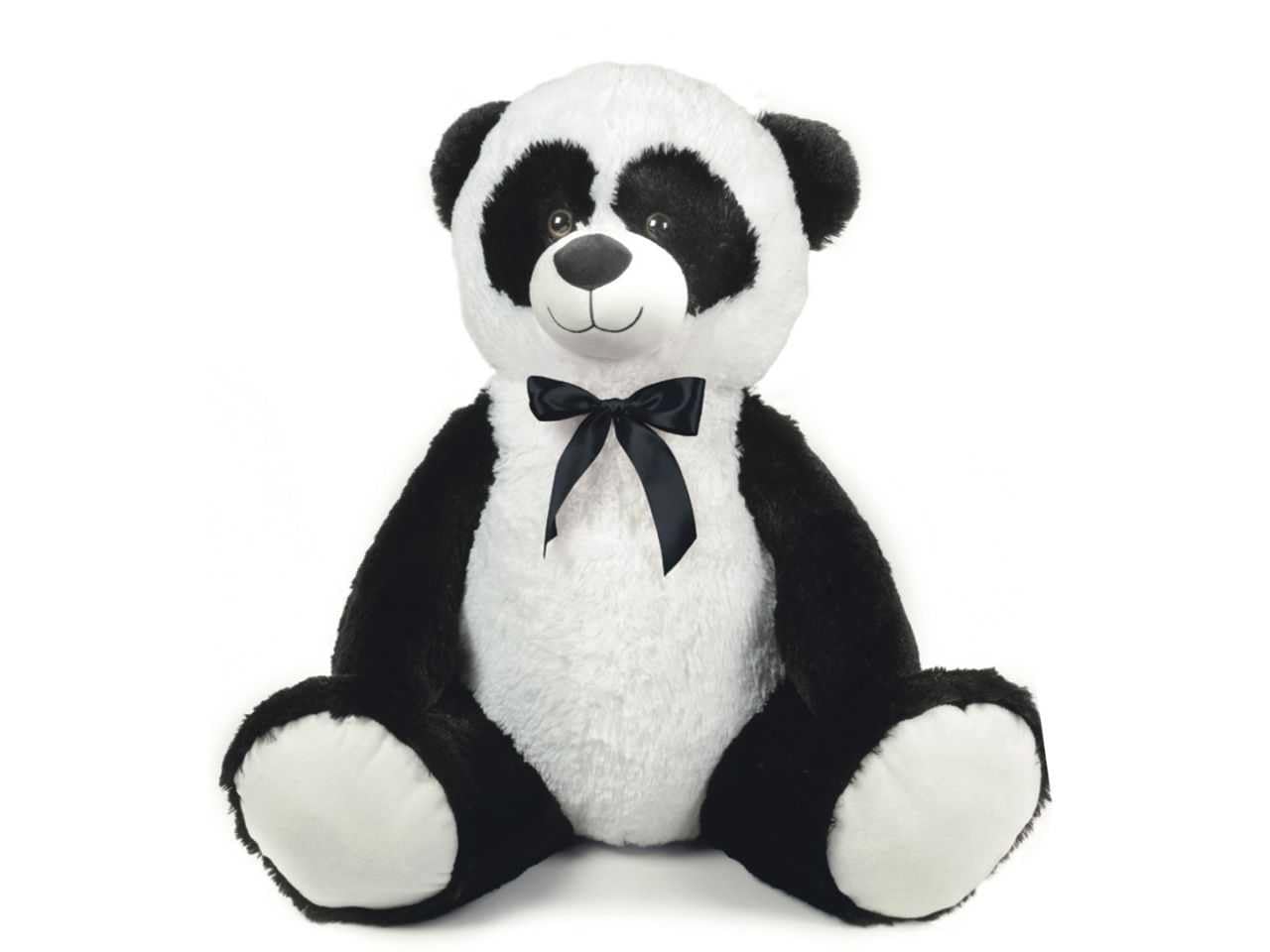 Enorme Peluche Panda Con Grande Fiocco - Tianxinguoguo, Circa 130 Cm - Regalo Gigante