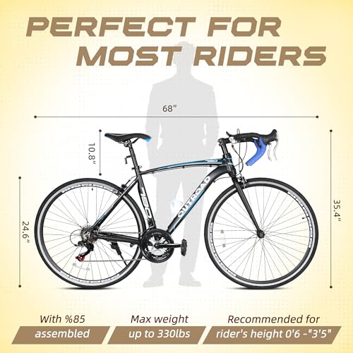 Omelaza 21-Speed Road Bike Dual Disc Brake