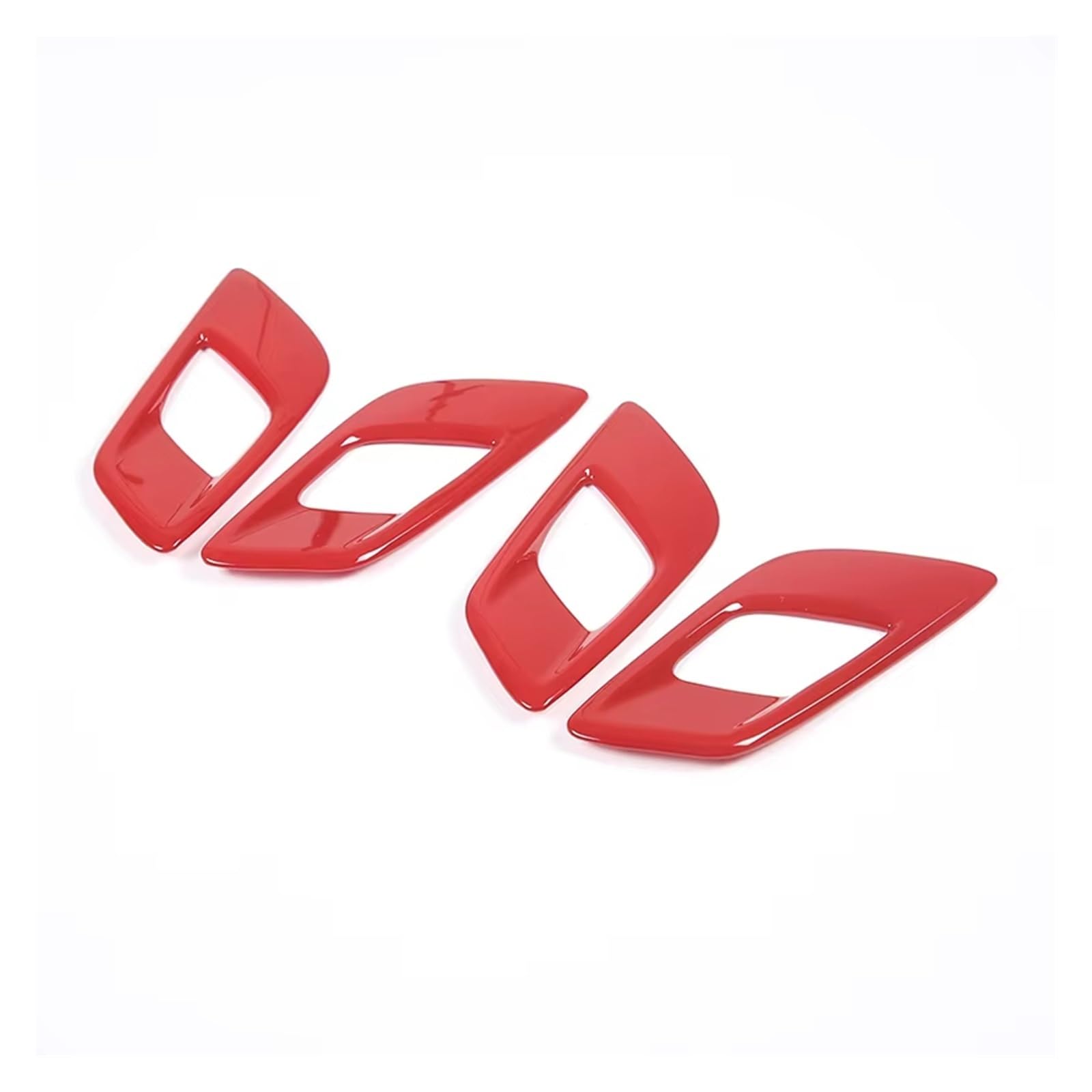 for Ranger for Wildtrak 2015-2022 Handle Decorative Frame Sticker Interior Accessories Car Interior Mouldings(Red)