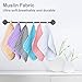 SWEET DOLPHIN 12 Pack Baby Muslin Washcloths - Soft Face Cloths for Newborn, Absorbent Bath Wash Cloths, Wipes, Burp Rag - Toddlers Essentials Stuff, Baby Registry as Shower -10