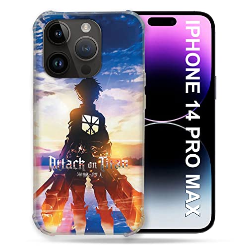 Coque iPhone 14 Plus Manga Attaque Titans Soleil protection silicone Shingeki 6.7