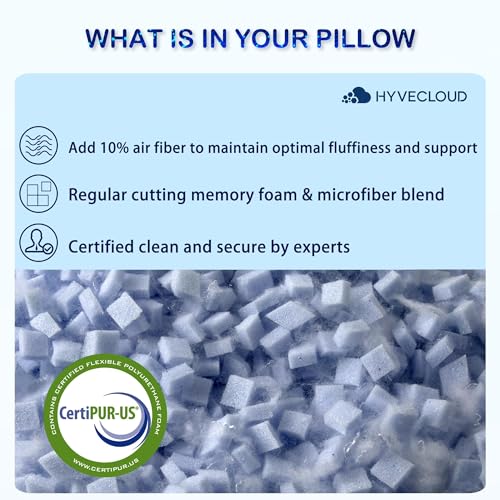 Cooling Memory Foam Pillows for Deep Sleep Bed Pillow & Washable Cover Cooling Pillow for Neck PainRelief Pillow for Shoulder & Back Rectangular White-Cooling++ Standard Pack of 2