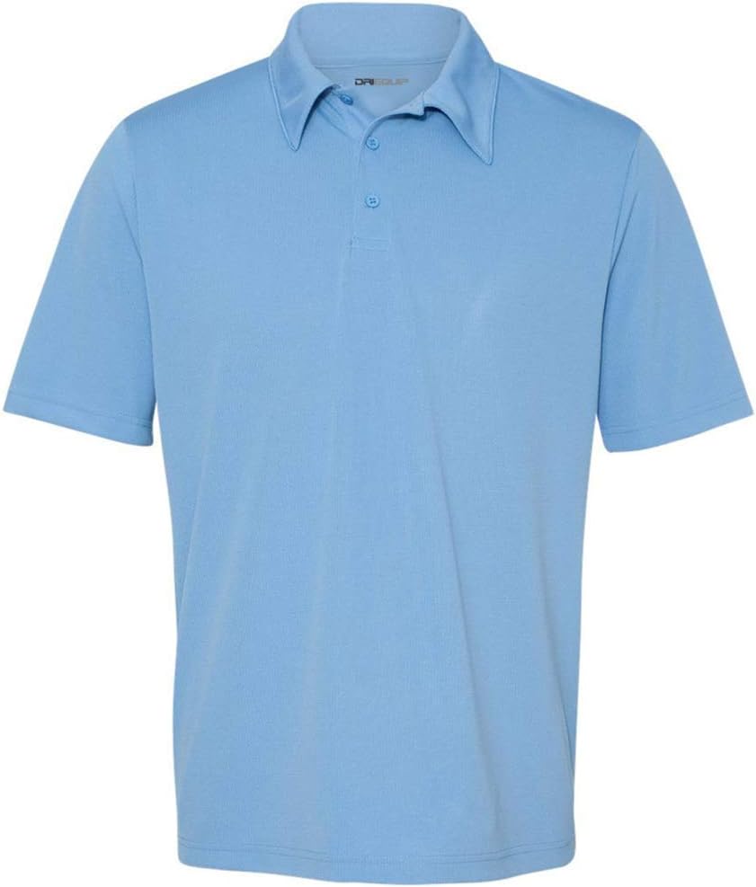 DRI-Equip Dry-Wicking Performance 3-Button Mesh Polos in 12 Colors. Mens XS-4XL
