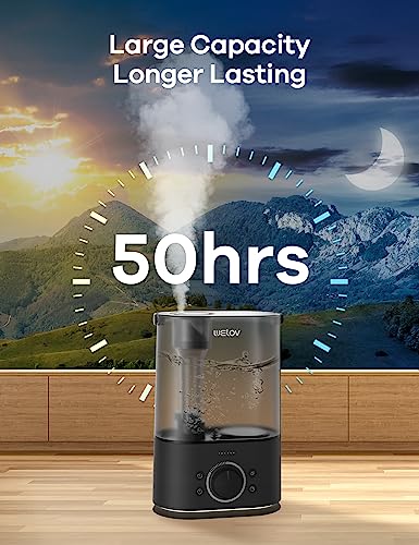 Welov Humidifiers For Baby, 1 Gallon Tank Cool Mist Humidifiers For Large Room, Quiet Air Vaporizer Humidifier With Timer, Night Light, No Leaks, Easy To Clean, Room Humidifiers For Baby, Plants #TOP2