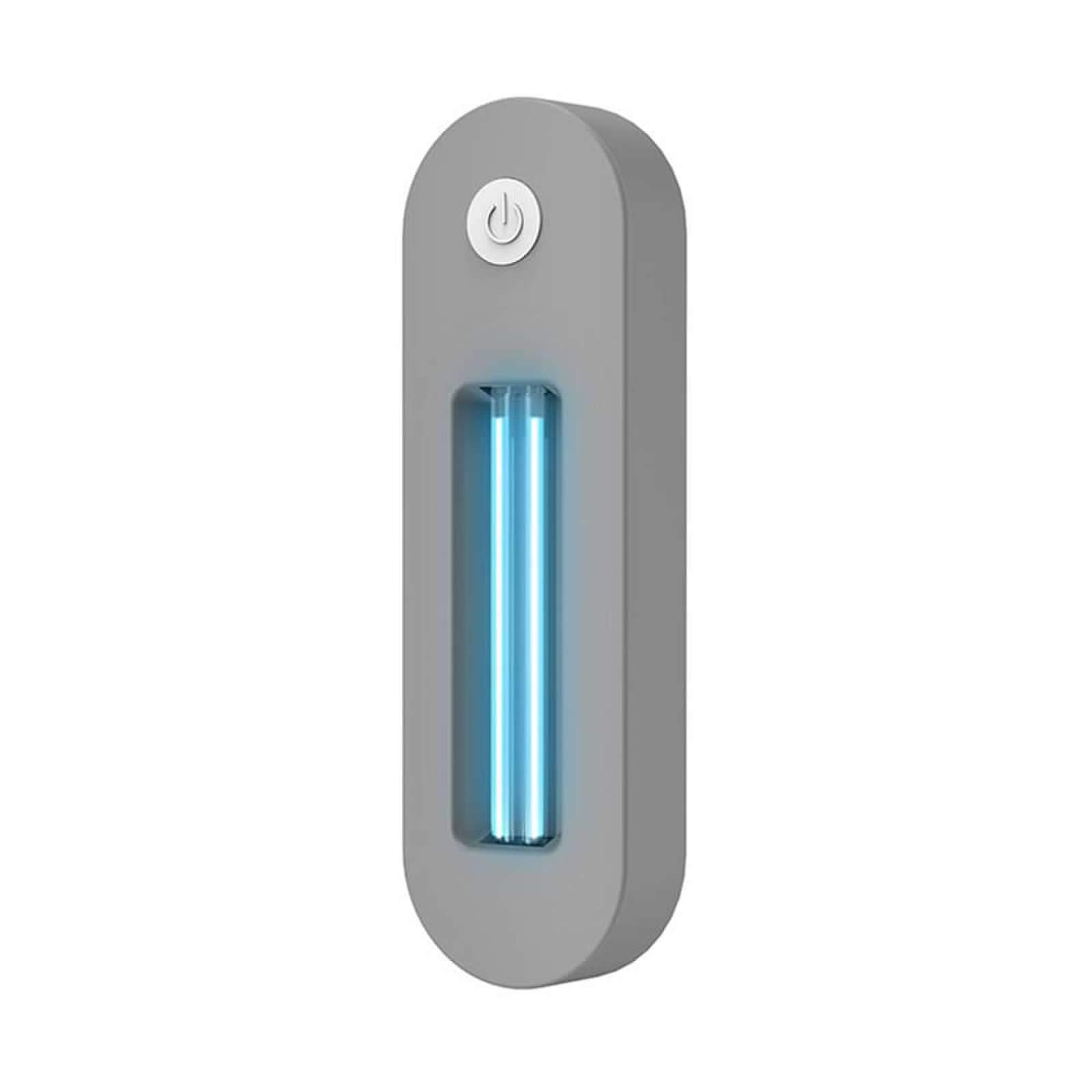 Ysjjzrl Gray Uv Disinfection Lamp Uvc Sterilizer Usb Charging Uv Disinfection Light For Car Home Toilet Garbage Can Shoe Cabinet Germicidal Lamp(Gray)