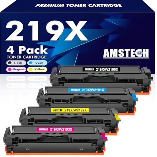Toner HP 219X 219A W2190X noir et couleur pour LaserJet Pro 3302sdw 3202dw