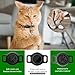 Tile Sticker Holder Cat Tracking Collar (2024) - Breakaway, Reflective Kitten Collar with Bell and Holding Case for Tile by Life360 (Pink)