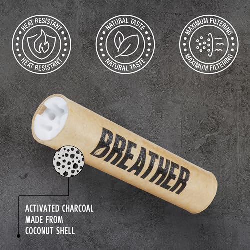 Breather 50 Pcs Slim Charcoal Filters