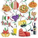 Italian Party Decorations Italian Hanging Swirls Italian Decorations Party Theme Italy Ceiling Decor