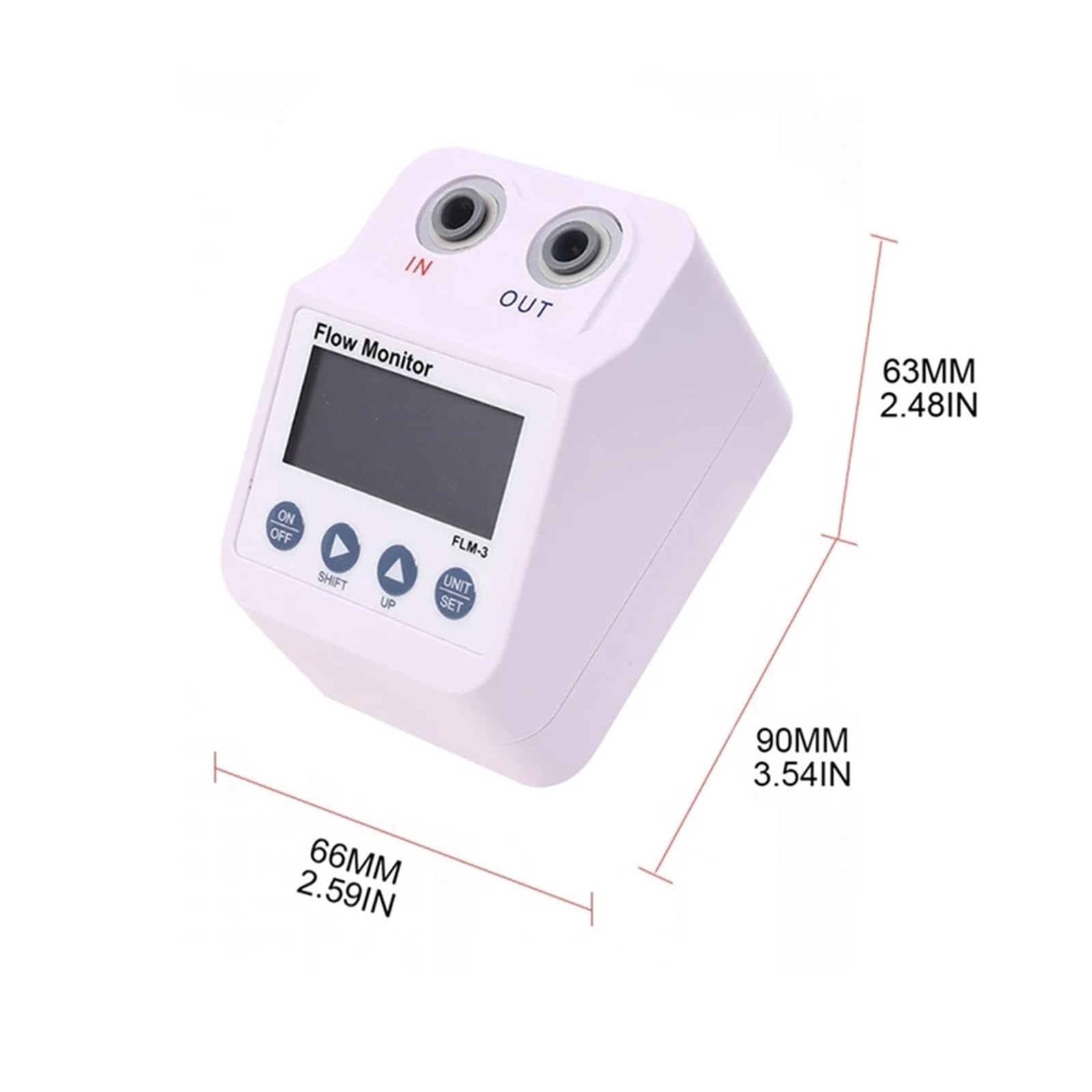 Contador de Agua, Monitor Filtro Medidor De Flujo De Agua Pantalla Digital Electrónica Purificador De Agua Alarma Y Función De Ahorro De Energía Fácil Uso , para uso doméstico en el jardín