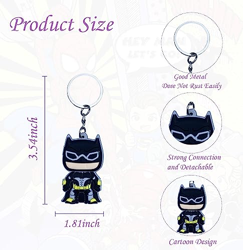 Huangqh 30Pcs Cartoon Keychains Key Goodie Bag Stuffer Christmas Gift Holiday Charms For Kids Birthday Party Favors School Carnival Reward Prizes Decoration Supplies #TOP1