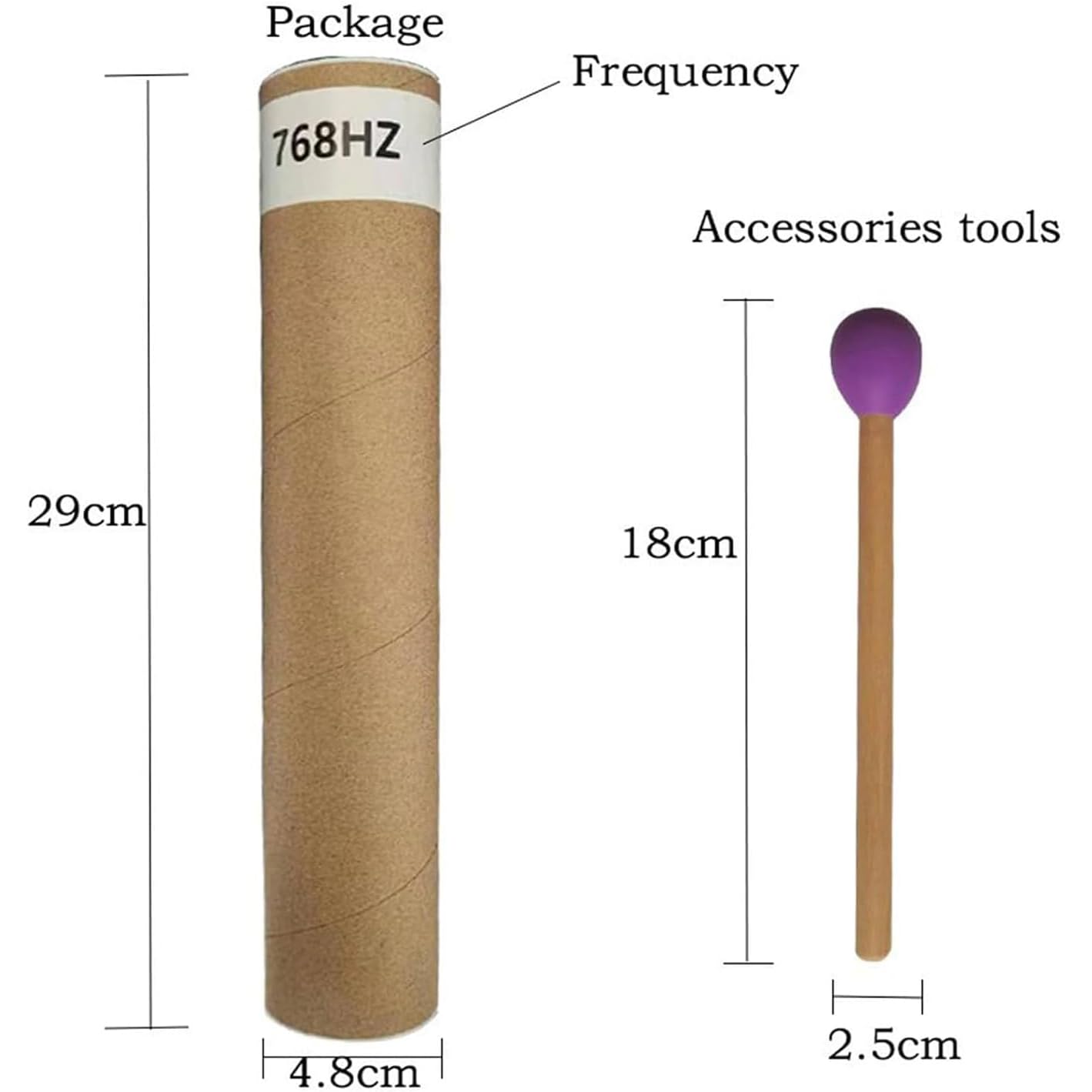Wah-Wah Tube Kit - 7-teiliges Hand-Percussion-Instrumenten-Set für Musiktherapie, Entspannung und Glück mit Frequenzen für Klangheilung