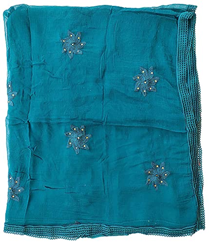 Chiffon Dupatta Flower Embroidered Pattern Dupatta for Womens & Girls2